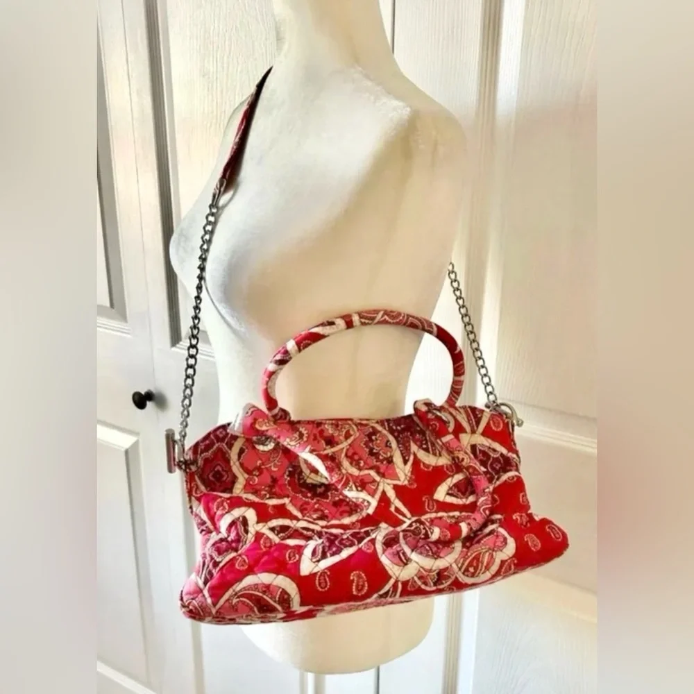 Vera bradley purse shoulder Rosey Posey vintage retired